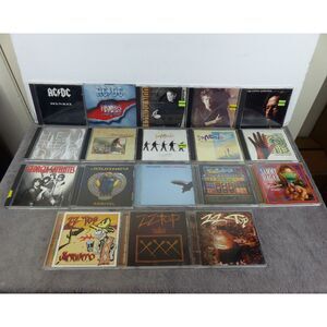 Classic Rock CD Lot 18 AC/DC Genesis ZZ Top Eagles Clapton Journey 80s 90s
